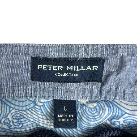 Peter Millar Collection Mens Large Blue Floral 7" Inseam Swin Trunks - Picture 9 of 9